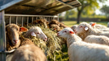 Heuraufe für Schafe aus Metall zur Futteraufnahme im Stall