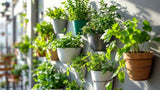 Wandblumentopf aus Keramik in modernem Design, ideal zur Wanddekoration und Pflanzenaufbewahrung