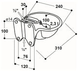 Zungenventil-Becken Mod. 115