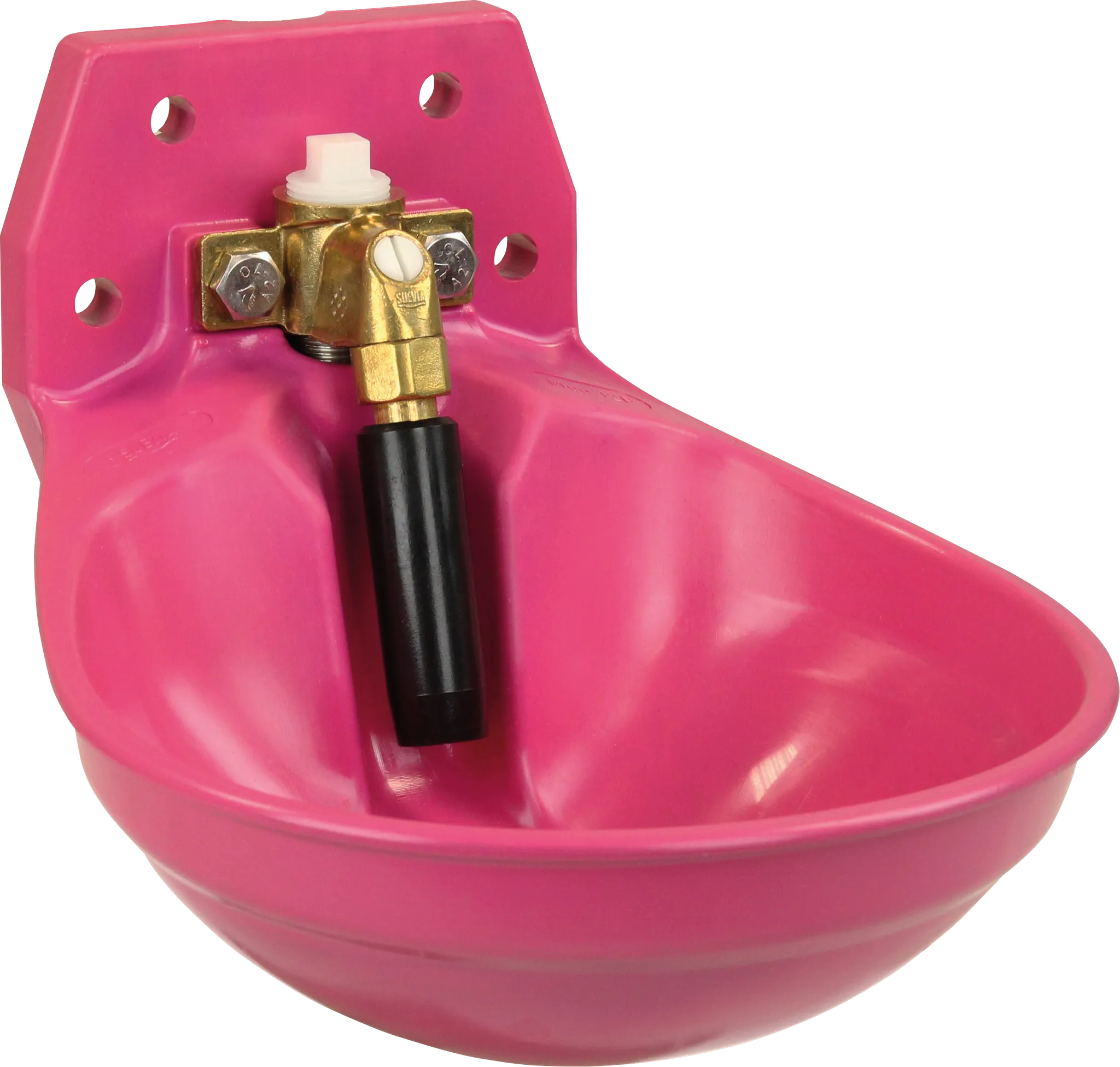 Rohrventil-Becken Mod. 12P PINK mit 3/4" Messingventil
