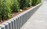 Hohlkehlpalisade aus Recyclingmaterial