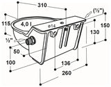 Schwimmerbecken Mod. 340