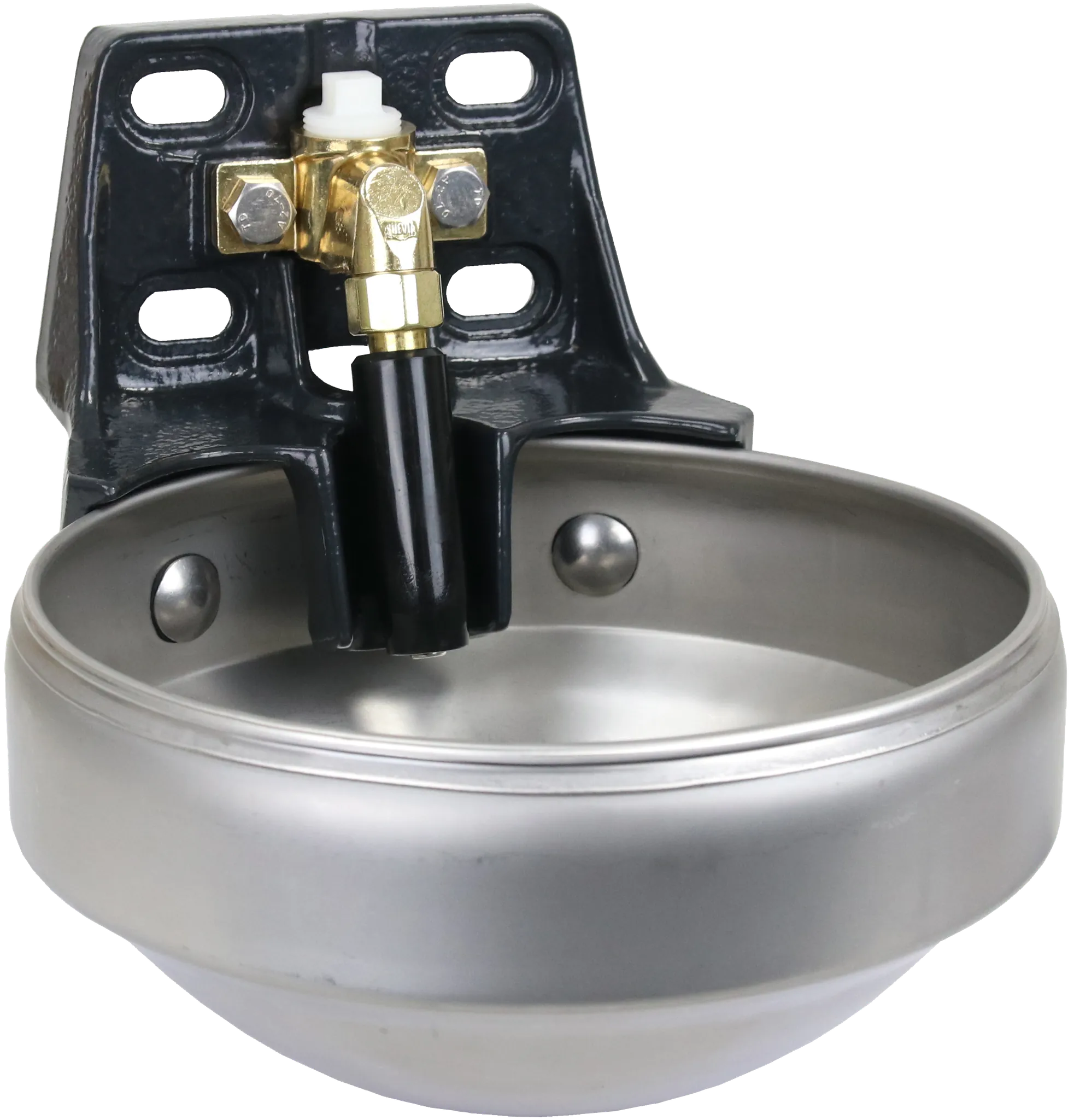 Edelstahl-Rohrventilbecken Mod. 1200 mit 3/4" Messingventil