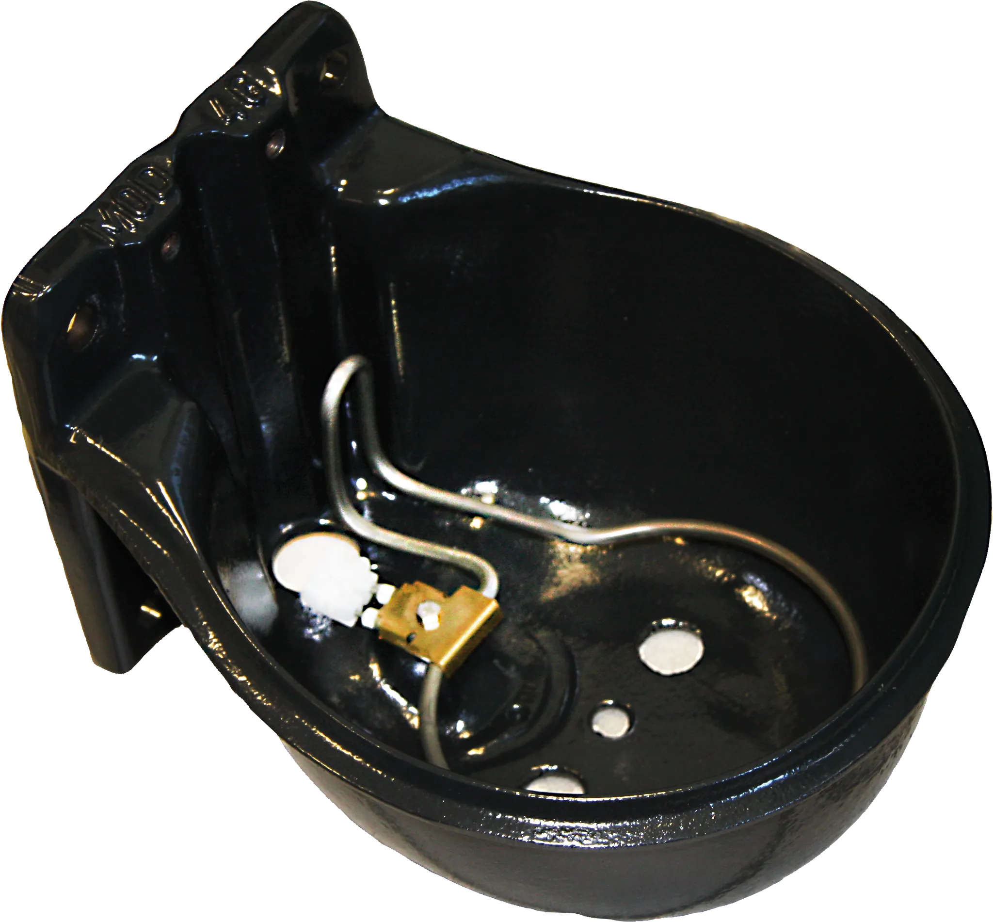 Rohrventil-Becken Mod. 46 mit 3/4" Messingventil, heizbar