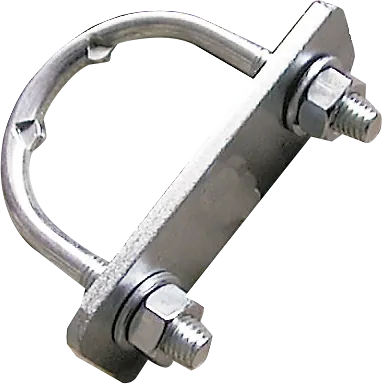 Befestigungsbügel für Pfosten 1 1/2" bis 2" mit Platte