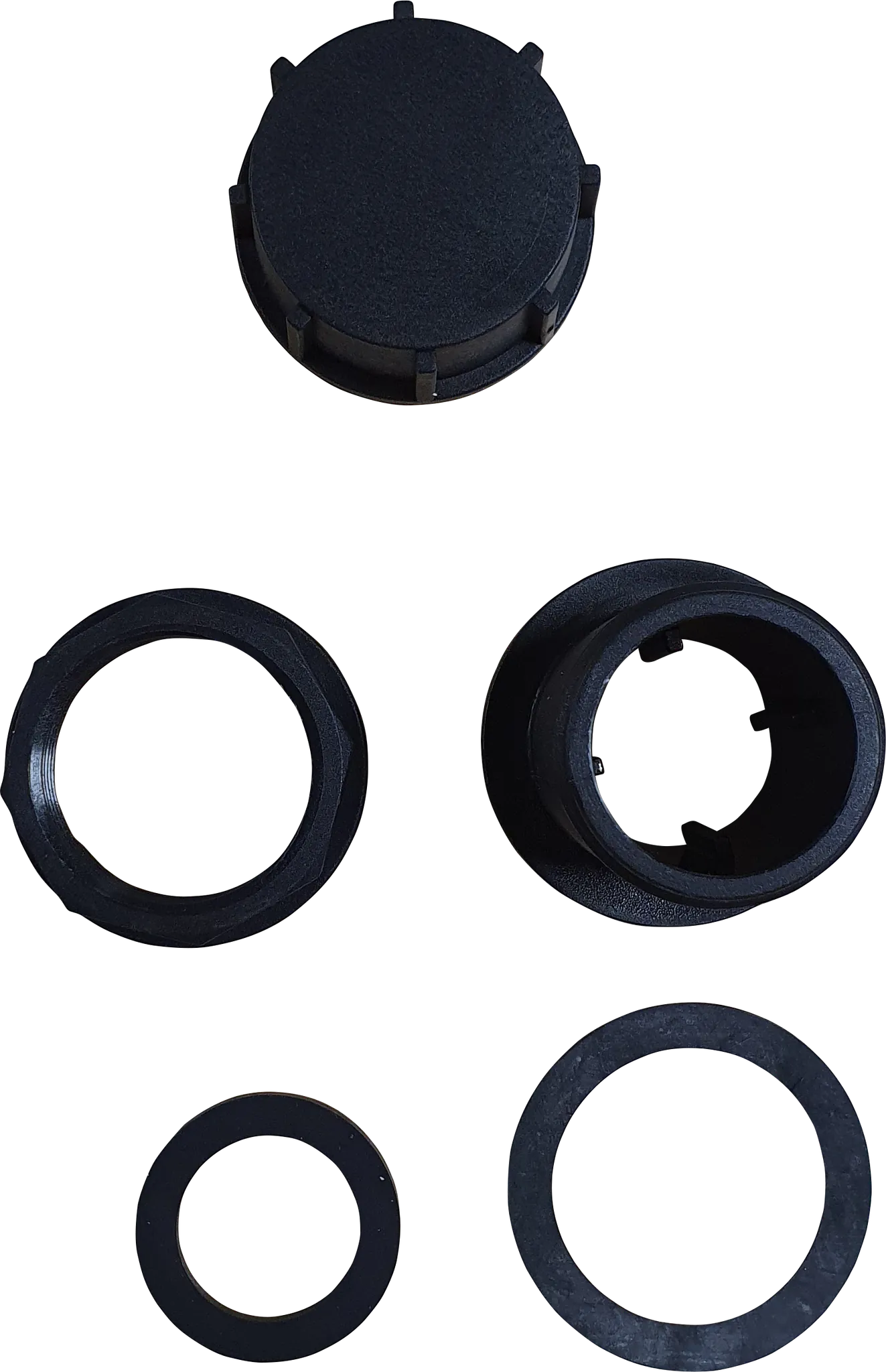 Ablaufgarnitur 1 1/4" für Edelstahltröge Kunststoff, 32/41 mm, für