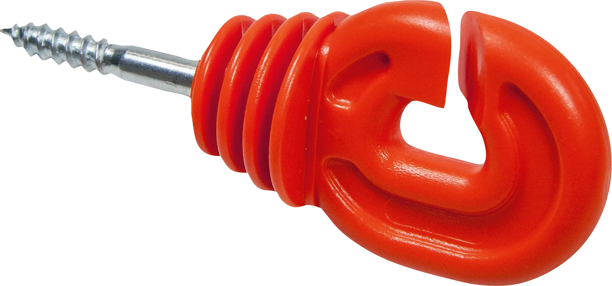 Super-Ringisolator mit Holzgewinde, rot, 6 mm Schaft, (Eimer mit 150 Stück)