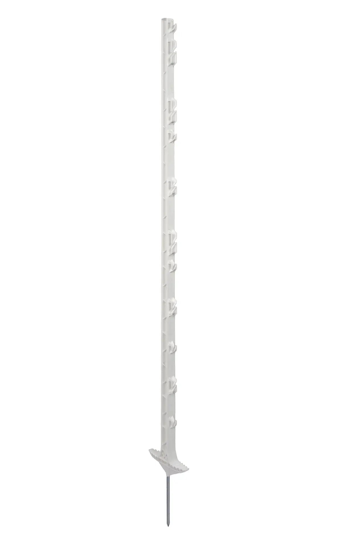 Kunststoffpfahl Torero 123cm weiß, 10er Bund