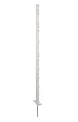 Kunststoffpfahl Torero 123cm weiß, 10er Bund