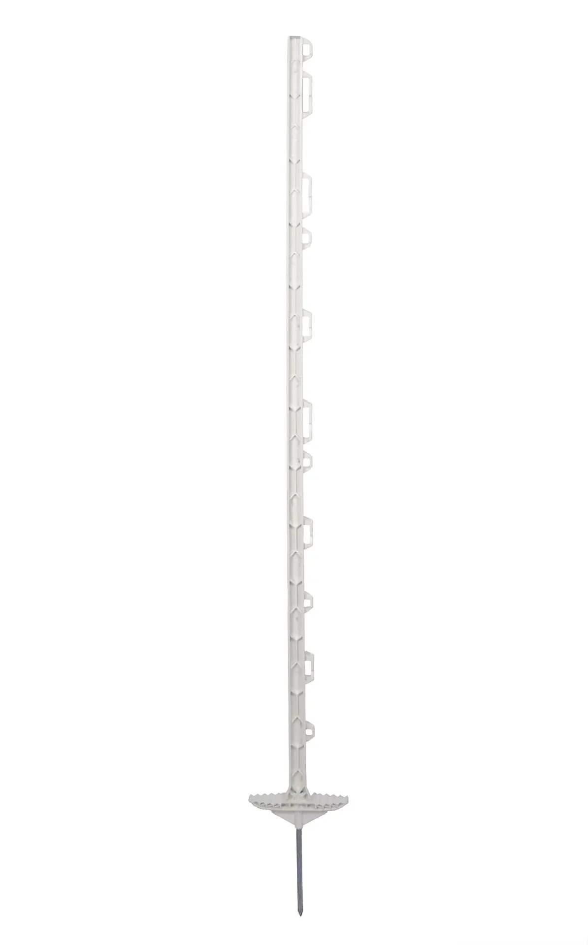 Kunststoffpfahl Torero 123cm weiß, 20er Karton
