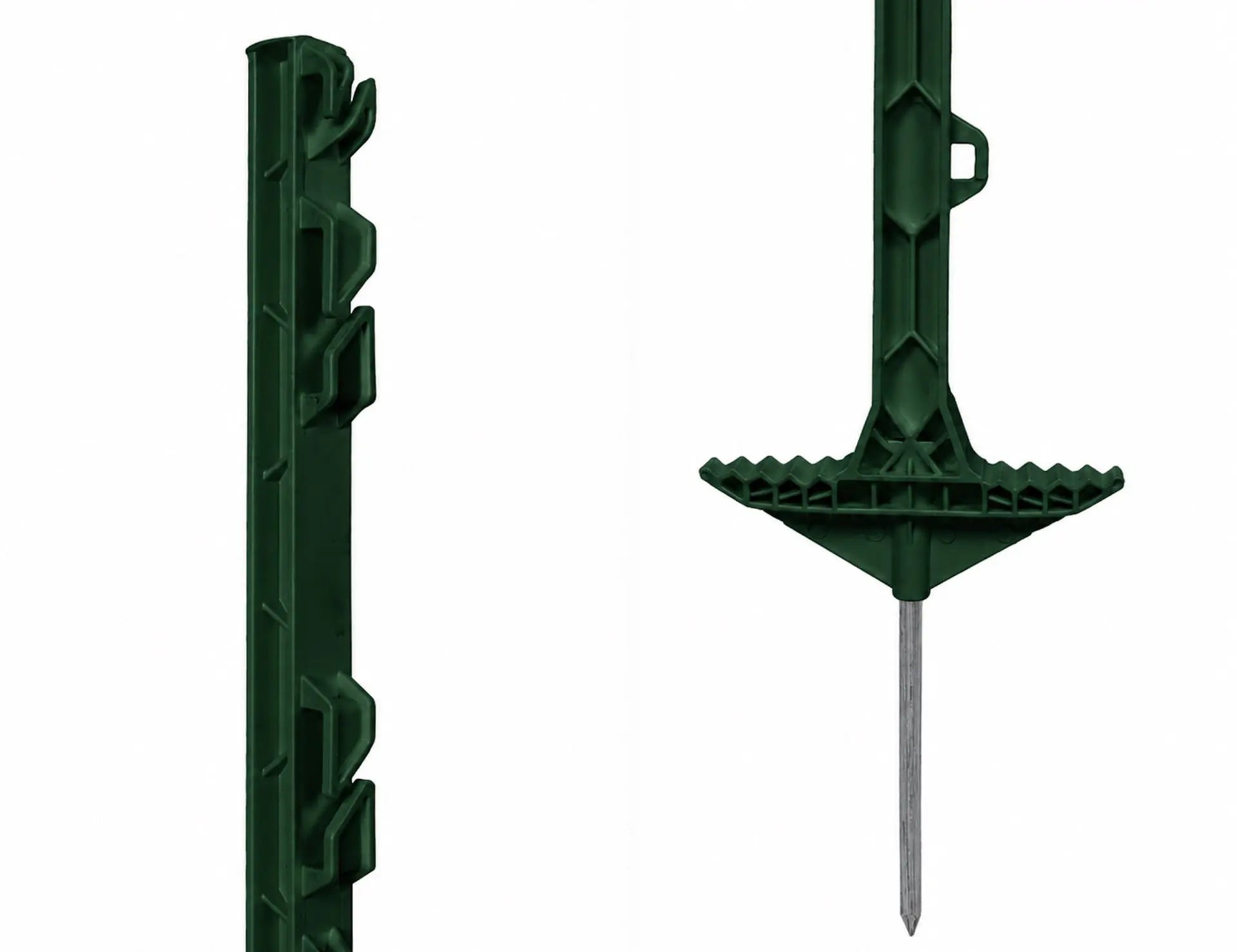 Kunststoffpfahl Torero 123cm grün, 10er Bund