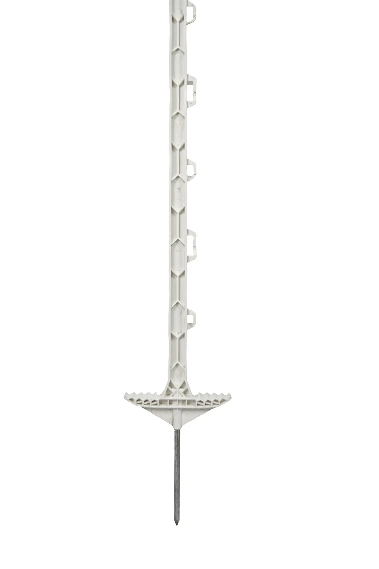 Kunststoffpfahl Torero 159cm weiß, 10er Bund