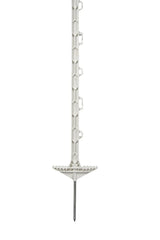 Kunststoffpfahl Torero 159cm weiß, 10er Bund