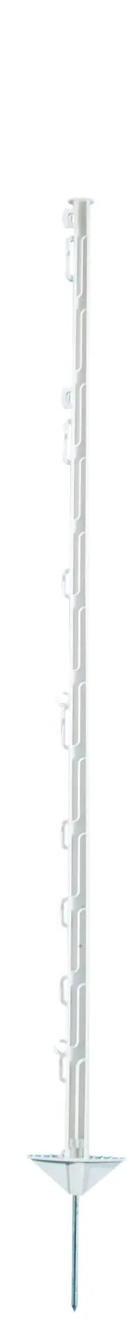 Kunststoffpfahl weiß 125 cm, 10er Bund