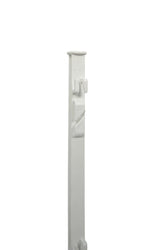 Kunststoffpfahl weiß 150cm (105+45), 20er Karton