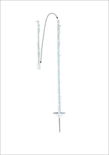 Kunststoffpfahl weiß 150cm (105+45), 20er Karton 