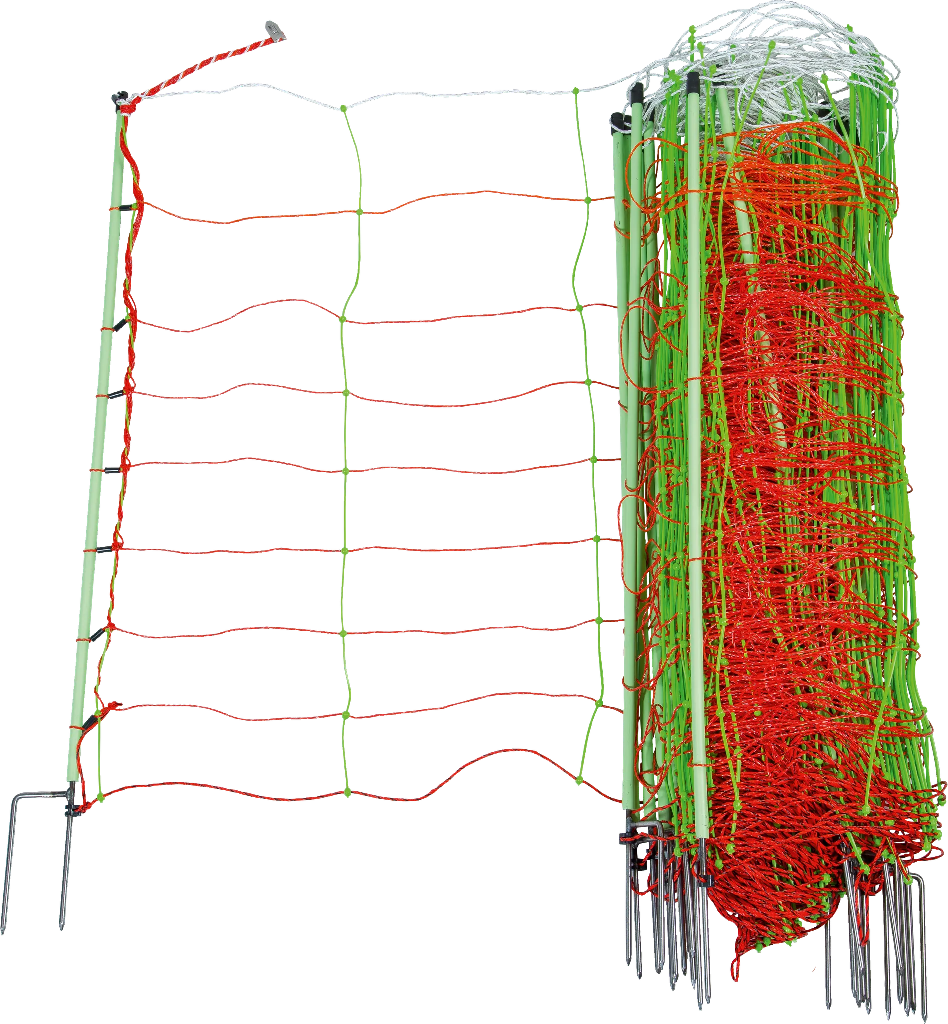 Tornado XL-Elektrozaunnetz, Kombi, 0,90 m, 50 m, mit Doppelspitze