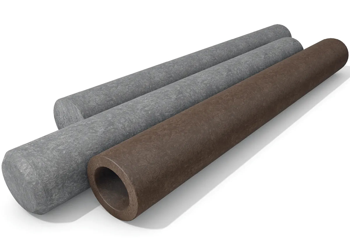 Rundpalisade aus Recyclingmaterial