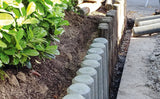 Rundpalisade aus Recyclingmaterial