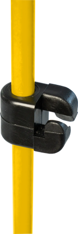 Kunststoffisolator schwarz, für 10 mm Glasfiberpfähle (25 Stück/Pack)