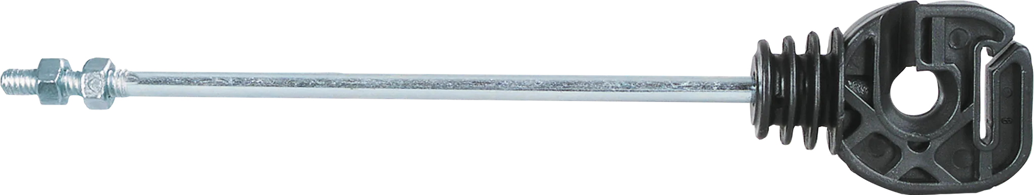 Seil- u. Bandisolator, langer Schaft, Länge 18 cm, Gewinde M6 (Pack 10 Stk)