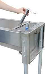 Schnellablauf-Trog 1,90 m (130 l) Modell 6219 für Wandmontage, Edelstahl