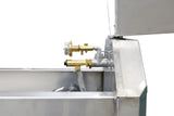 Schnellablauf-Trog 1,90 m (130 l) Modell 6219 für Wandmontage, Edelstahl