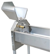 Schnellablauf-Trog 2,85 m (200 l) Modell 6728 für Wandmontage, Edelstahl