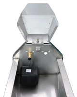 Schnellablauf-Trog 2,85 m (200 l) Modell 6728 für Wandmontage, Edelstahl