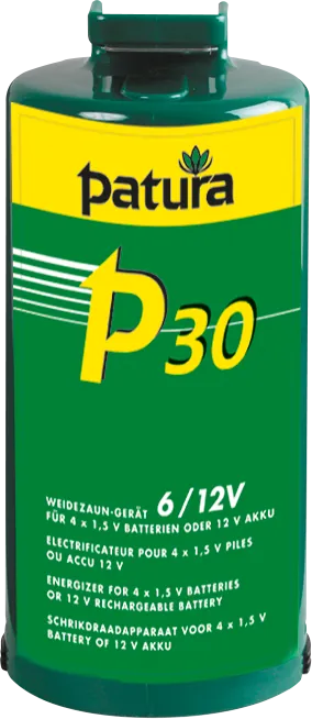 P30, Weidezaun-Gerät für 4 Monozellen oder ext. 12 V Akku