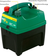 P15, Weidezaun-Gerät für 9 V Batterie