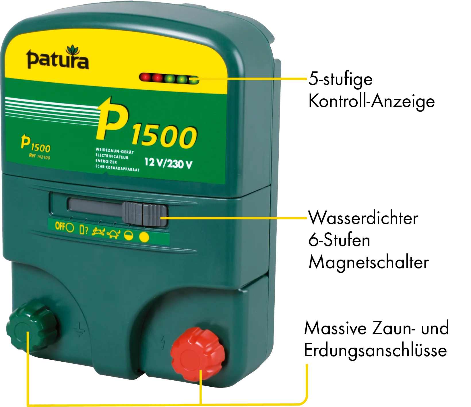 P1500, Multifunktions-Gerät, 230V/12V