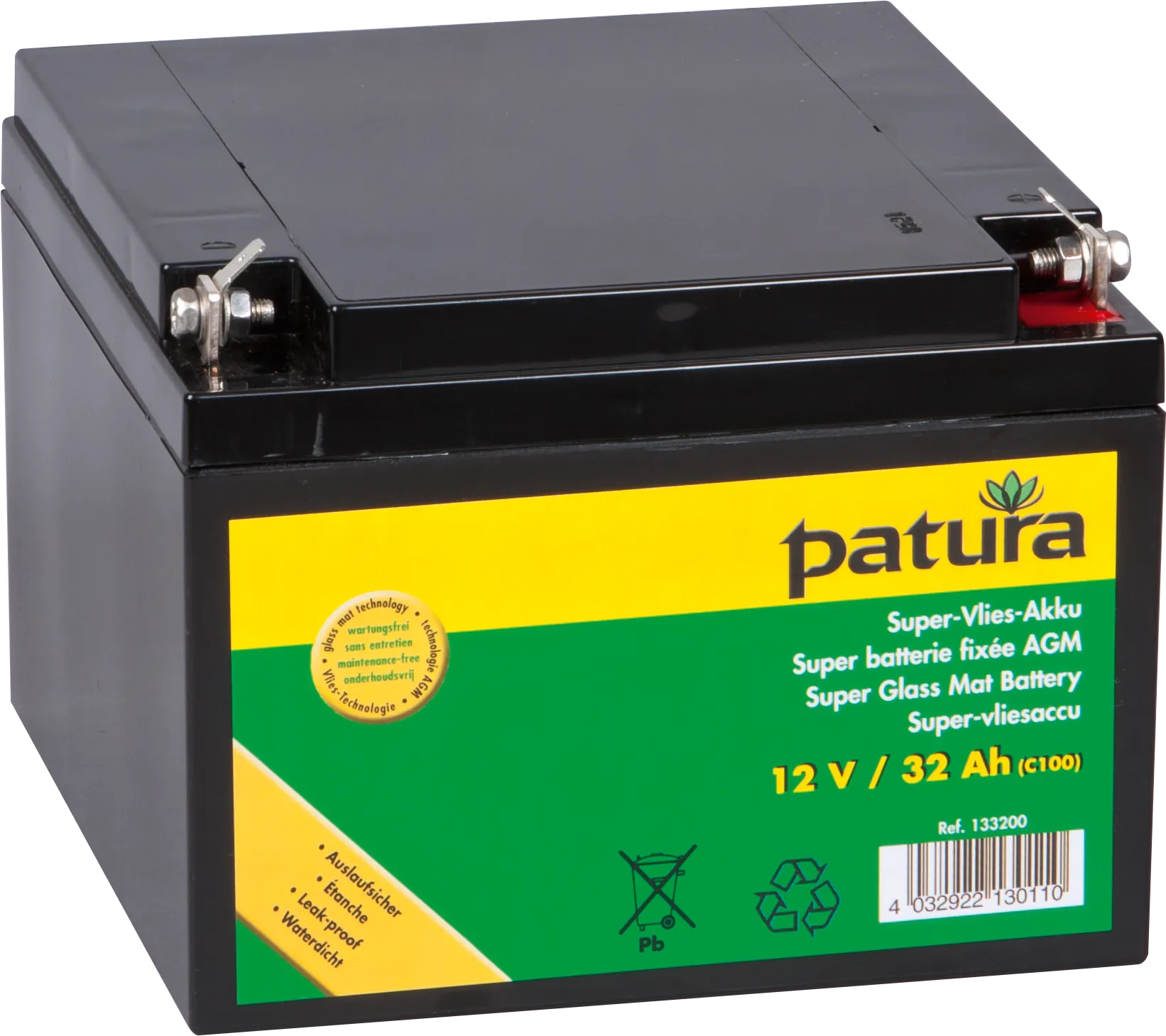 P1500 mit Sicherheitsbox, Erdstab, Super-Vlies-Akku 32 Ah und Solarmodul