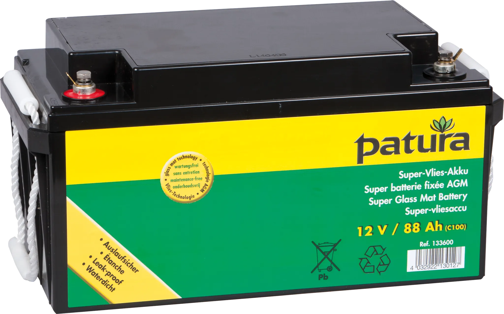 P3500 mit Sicherheitsbox, Erdstab, Super-Vlies-Akku 88 Ah und Solarmodul