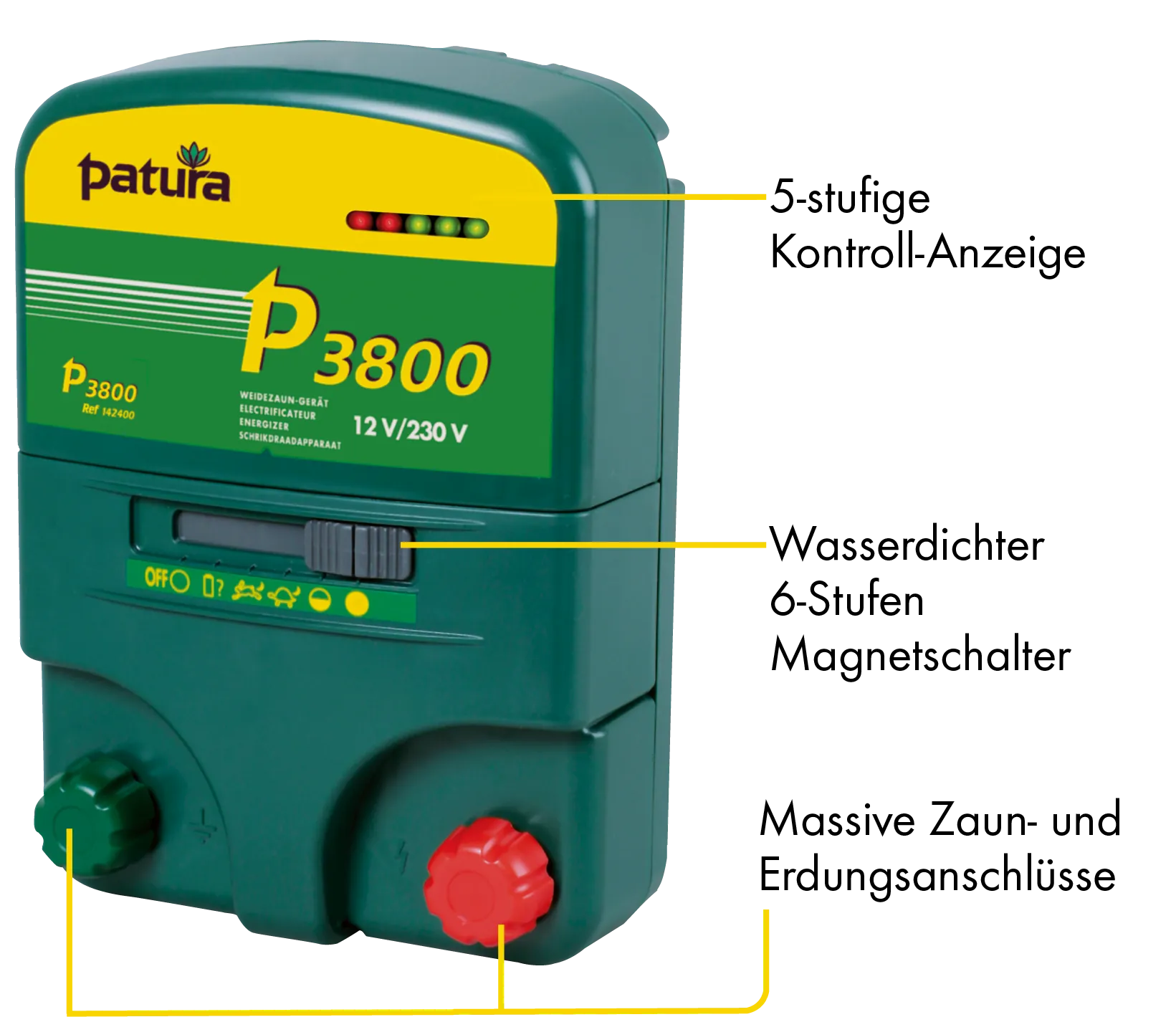 P3800, Multifunktions-Gerät, 230V/12V