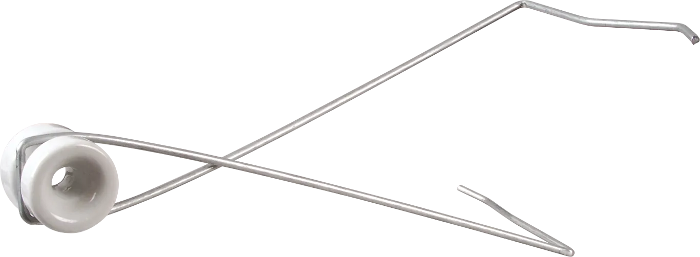 Abstandhalter zum Einhängen mit Porzellanisolator (10 Stück / Pack)