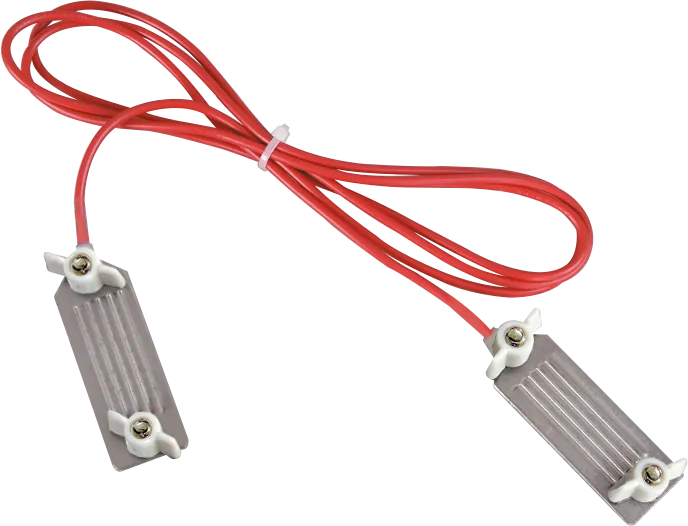 Zaunverbindungskabel B-Band, mit 2 Paar Edelstahl-Klemmplatten (1 Stück / Pack)