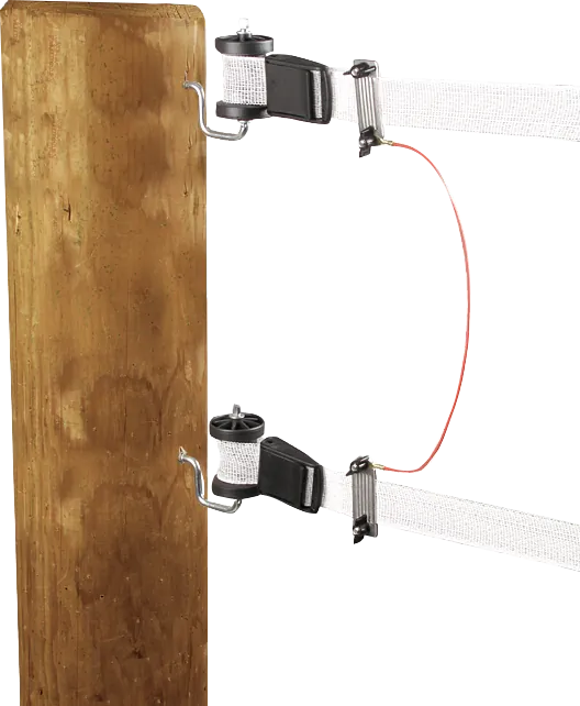 Zaunverbindungskabel B-Band, mit 2 Paar Edelstahl-Klemmplatten (1 Stück / Pack)