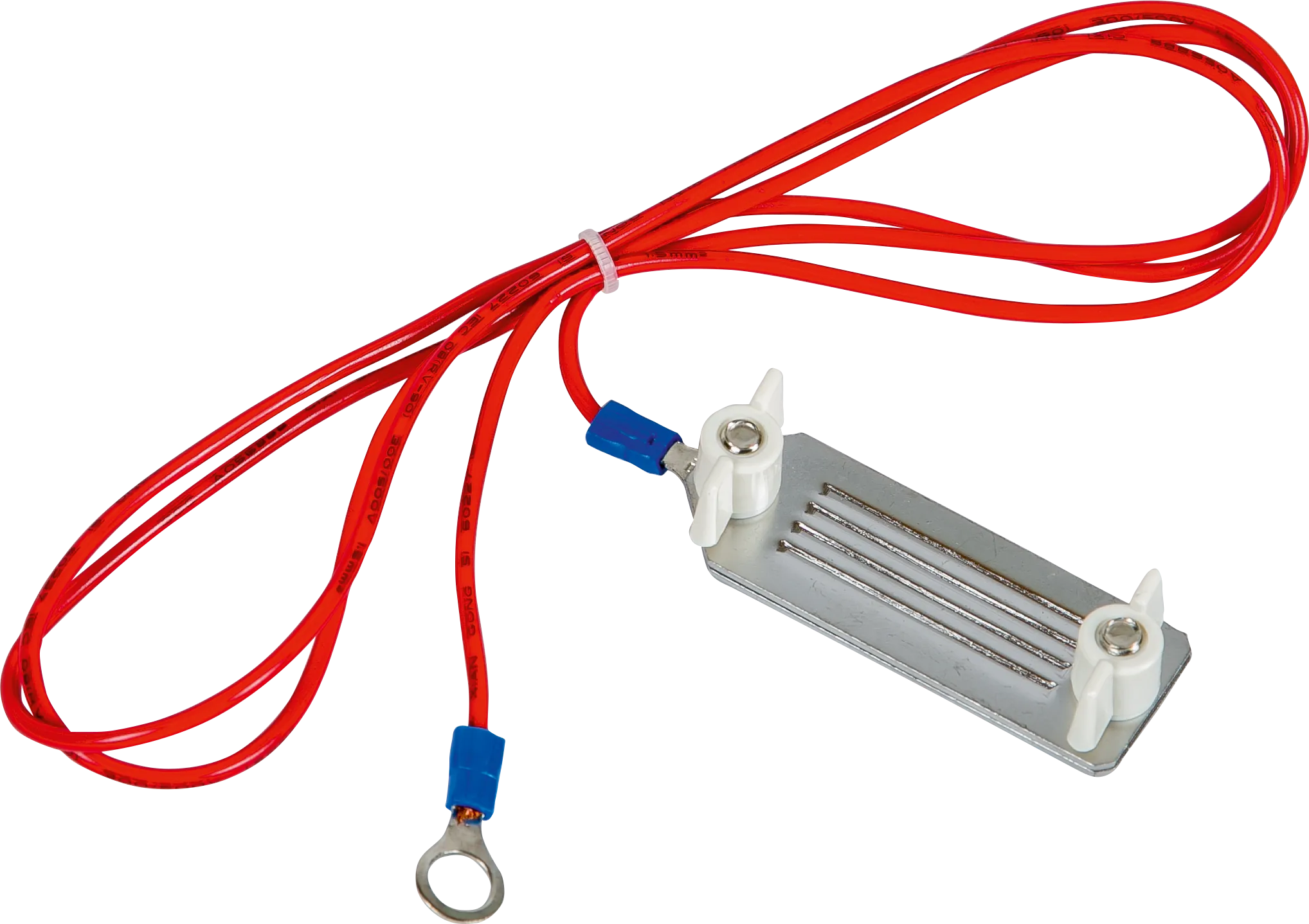 Zaunanschlußkabel B-Band Edelstahlklemmplatten 40mm, 8 mm Ringöse