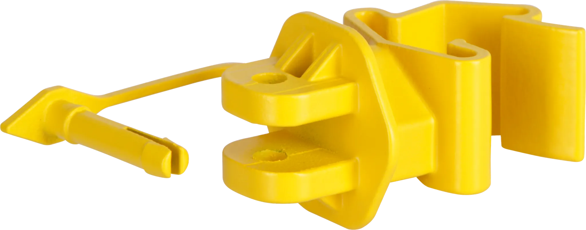 Standard-Isolator mit Stift, gelb, für T-Pfosten (Karton mit 500 Stück)