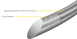 Tornado-Stahldraht, d= 2,5 mm, dick verzinkt, alulegiert, 25 kg Rolle