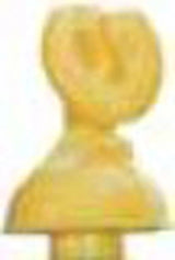Ersatzköpfe S gelb für Pfähle oval und 8mm 25erBtl