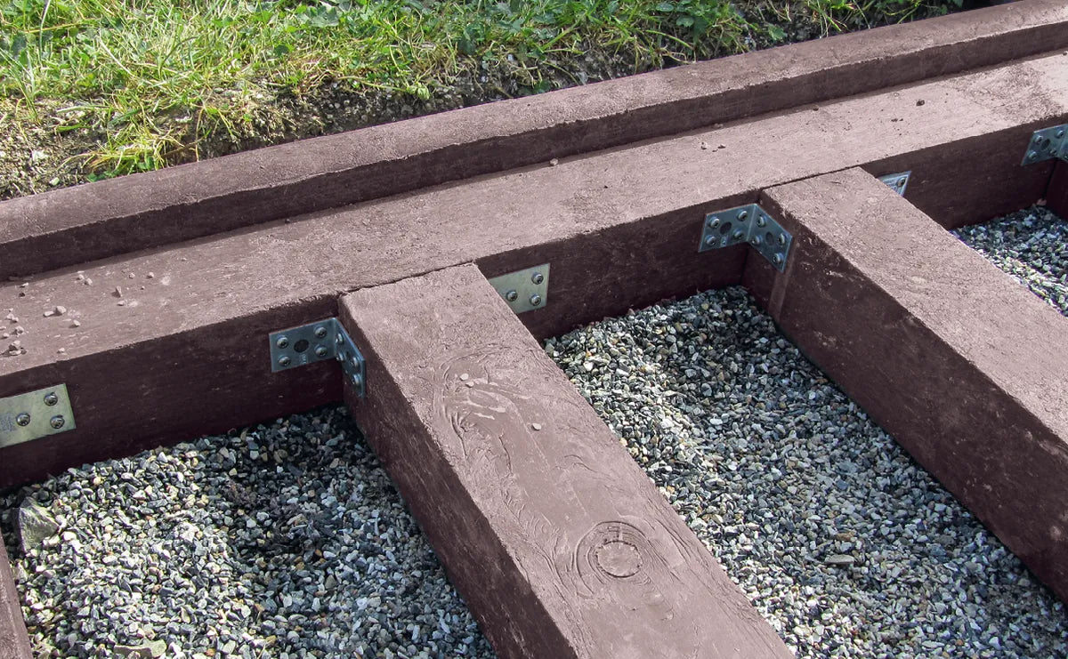 Balken aus Recyclingmaterial