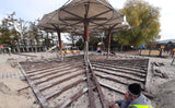 Balken aus Recyclingmaterial