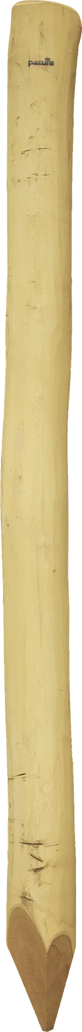 Robinienpfahl, rund, geschliffen, gehobelt, gefast, 4-fach gespitzt, 3200 mm, Ø 16–18 cm