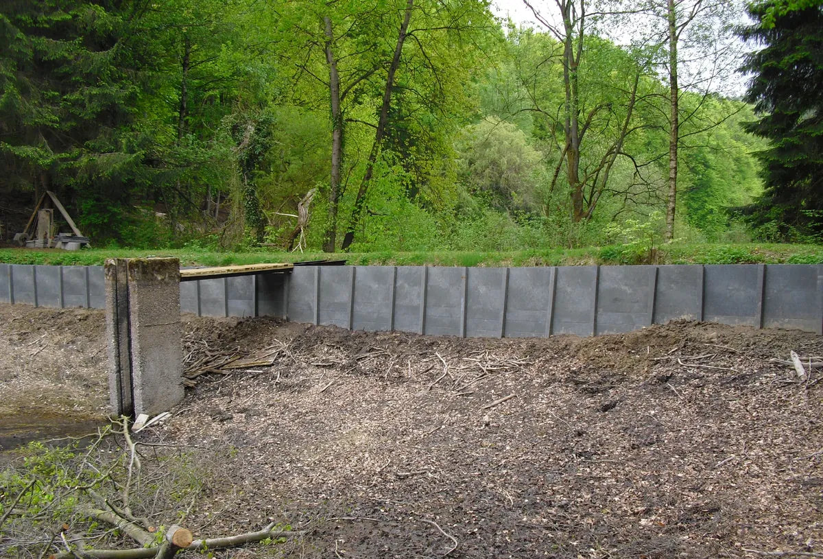 Amphibienschutz / Uferbefestigung aus Recyclingmaterial