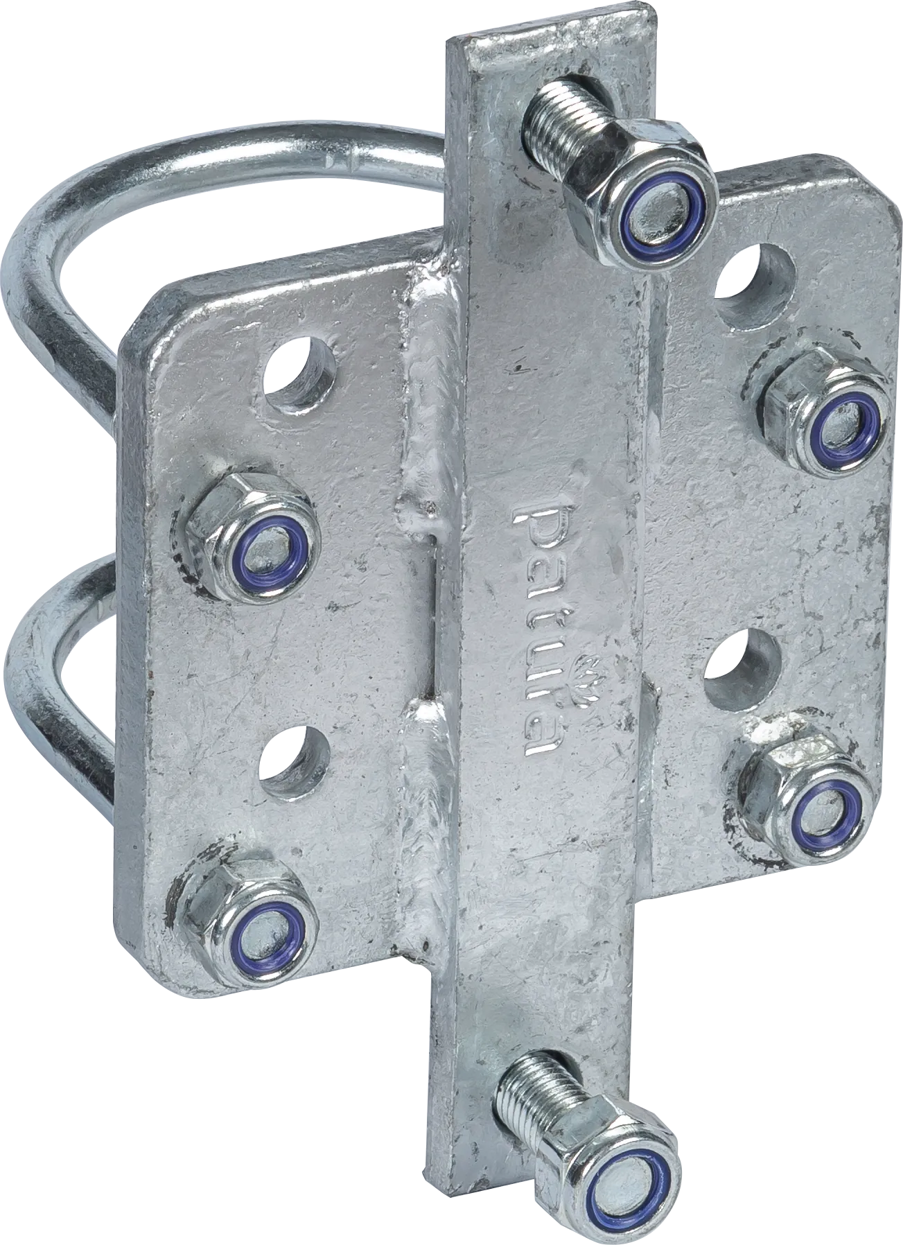Adapter für Riegelverschluss Weidetor an Pfosten d= 76 mm
