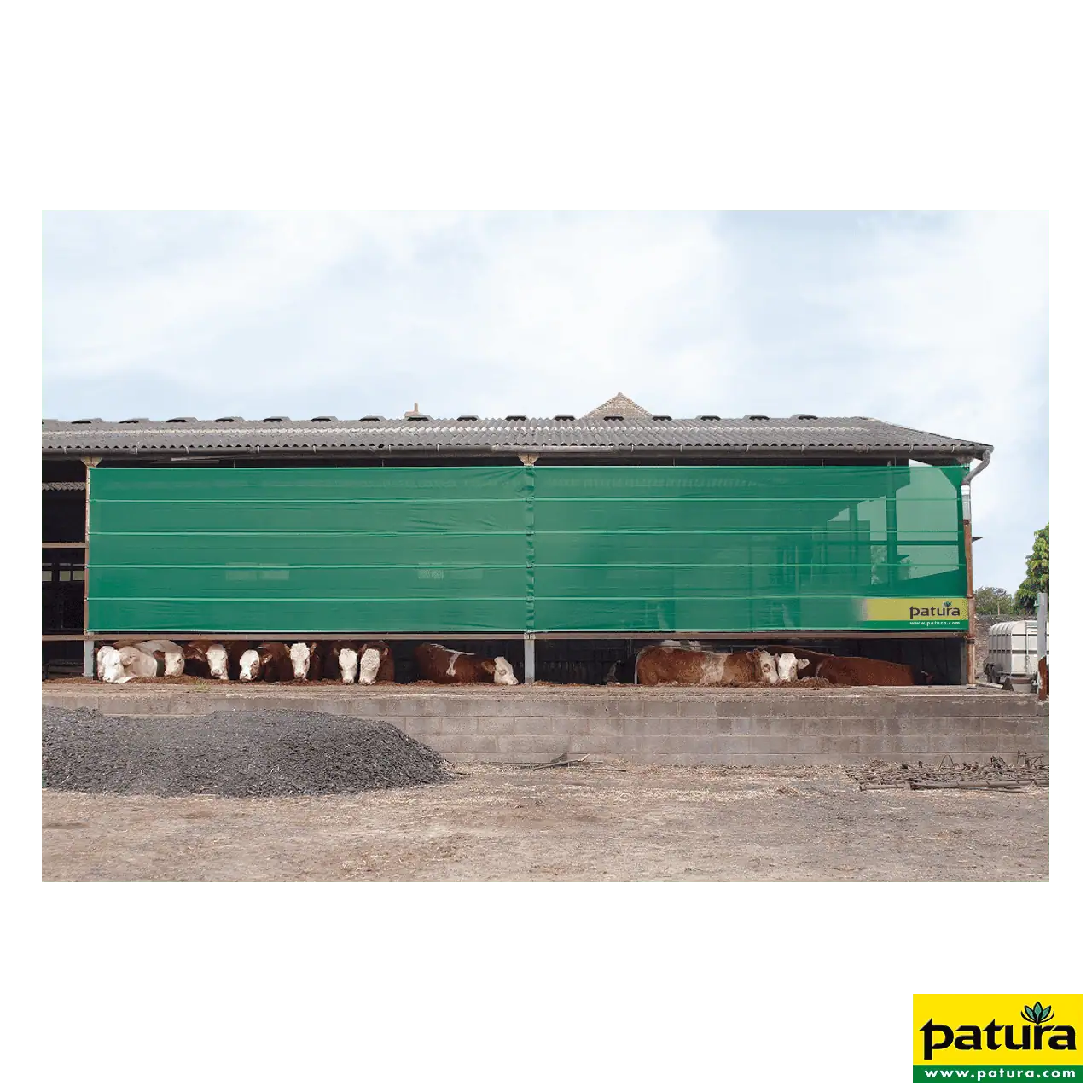 Windschutz-Spannpanele, Höhe 3,00 m Breite  9,10 m