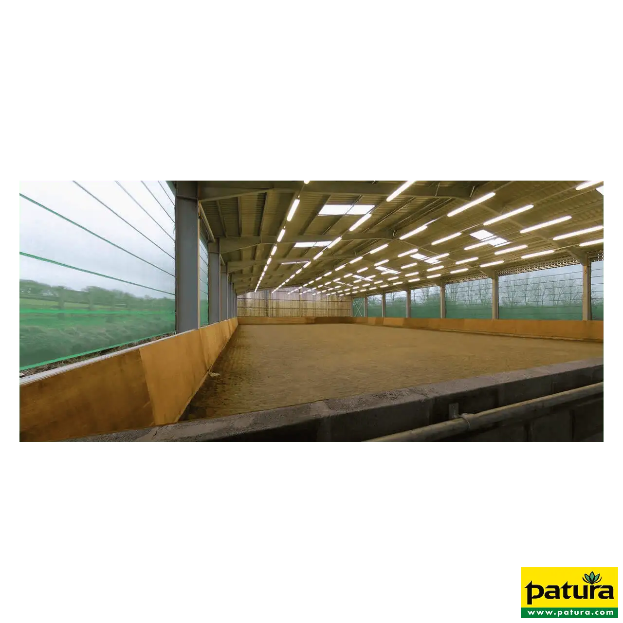 Windschutz-Spannpanele, Höhe 3,00 m Breite  9,10 m