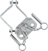 Schelle Quadrat 90 mm, 2 Halter, parallel, vz